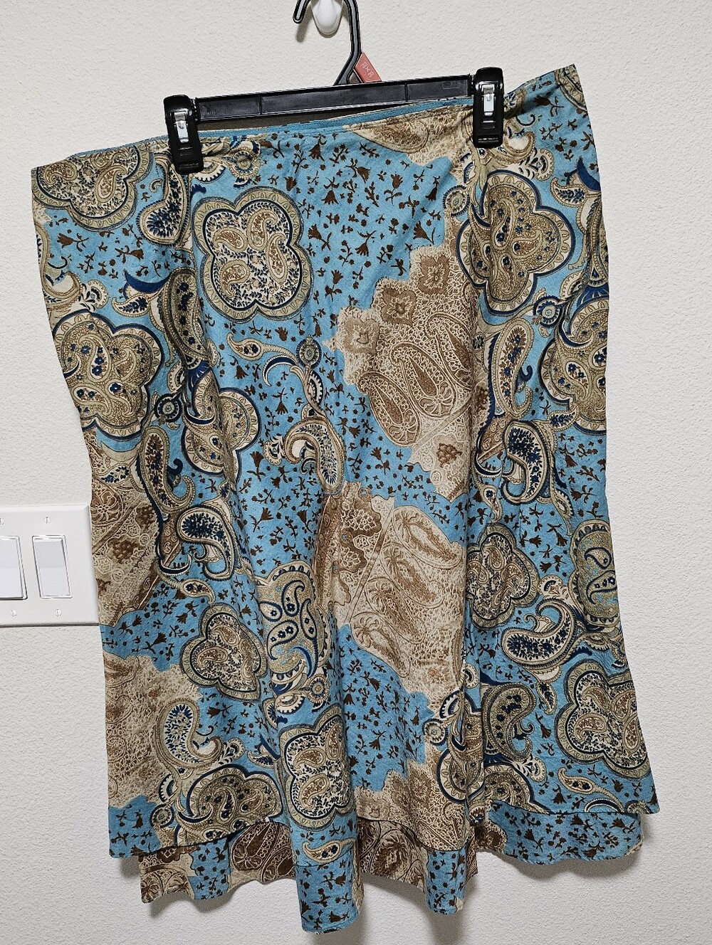 Vintage Y2k 100% Cotton Sz 18  A-Line Skirt